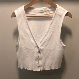 Urban Outfitter White Crop Tank Top